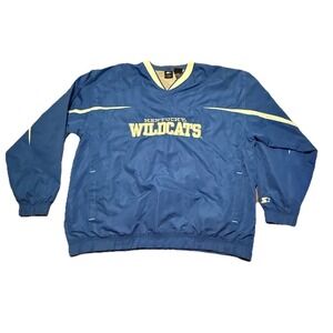 Vintage 90s Starter Men's Blue Kentucky Wildcats Windbreaker Pullover Athletic L